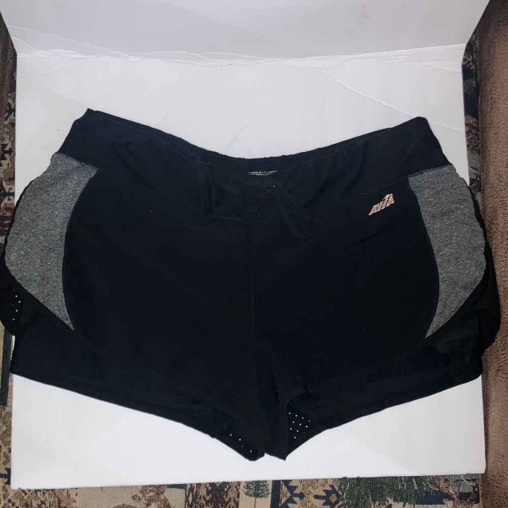 Avia Black and Gray Athletic Shorts